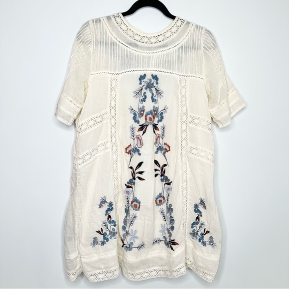 Free People Perfectly Victorian Floral Embroidered Mini Dress - Picture 3 of 11